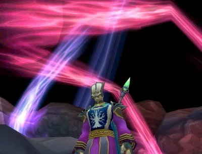 Una zona oculta de Caverns of Time, en Tanaris, descubierta al borrar el modelo que la tapaba.
